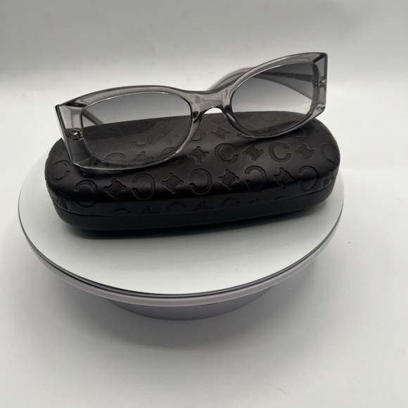 Celine EUC transparent grey sunglasses with branded case … - Picture 3 of 10